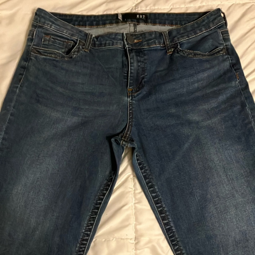Kut From The Kloth Stevie Straight Leg Denim Jean Size 16 Admiration Wash S83